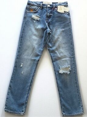 GLORIA VANDERBILT x Christian Siriano Miles Straight Mid Rise Jeans--NWT--26